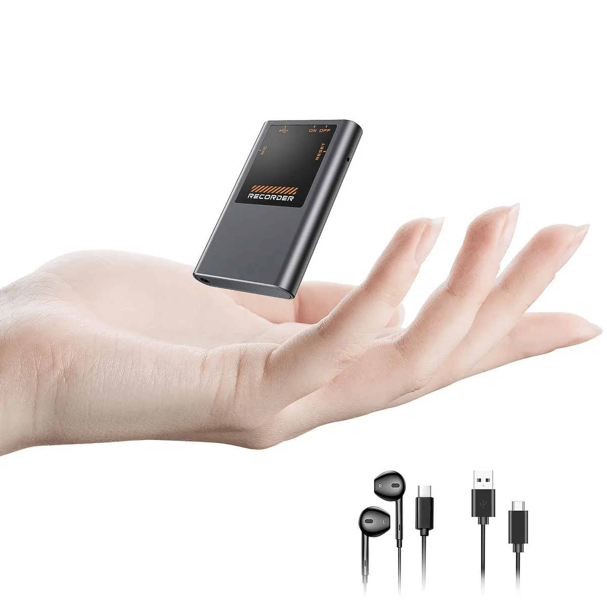 Tallkcoder FPM11-128-0116 128GB Magnetic Voice Recorder 9600Hrs — product photo