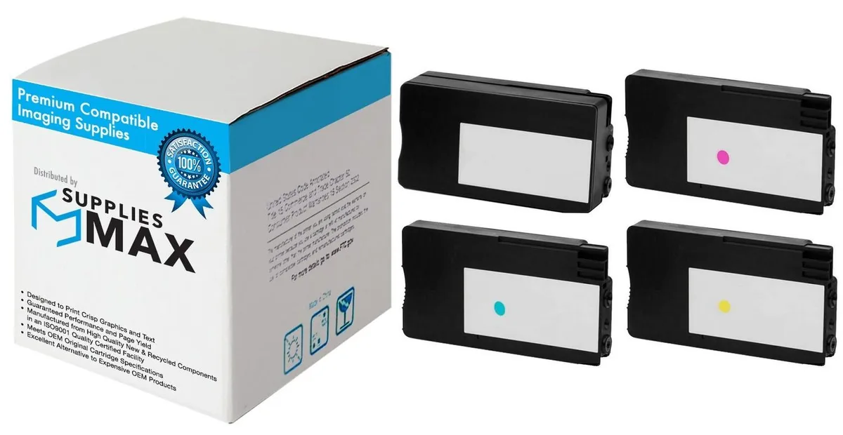 SuppliesMax SuppliesMax HP DesignJet 711 Inkjet Combo Pack (BK/C/M/Y) 80/38 ml — product photo