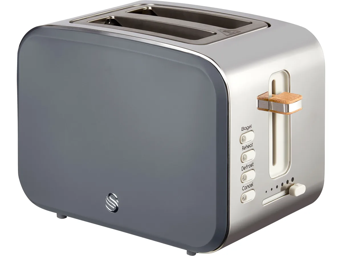 SALTON SALTON ST14610GRYN grey 2-slice toaster — product photo