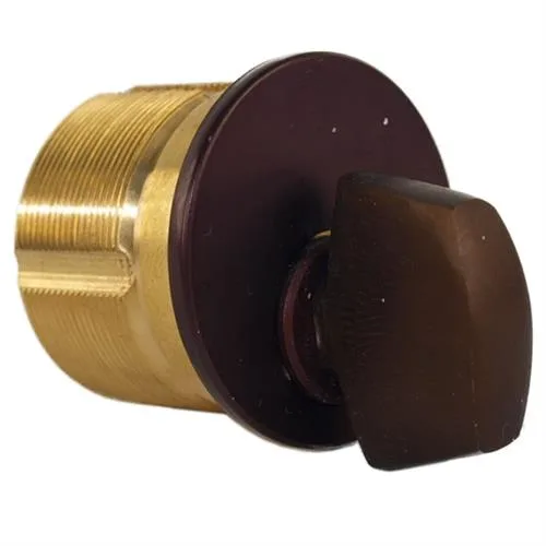 MAXTECH MAXTECH B1TK2-46 1" Duranodic Mortise Turn Knob Cylinder Lock — product photo