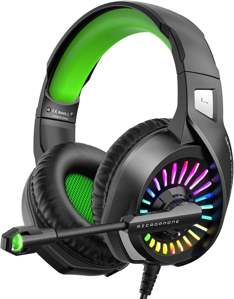 BFKK BFKK Z20 Gaming Headset Green Wired 3.5mm 50mm Drivers — product photo