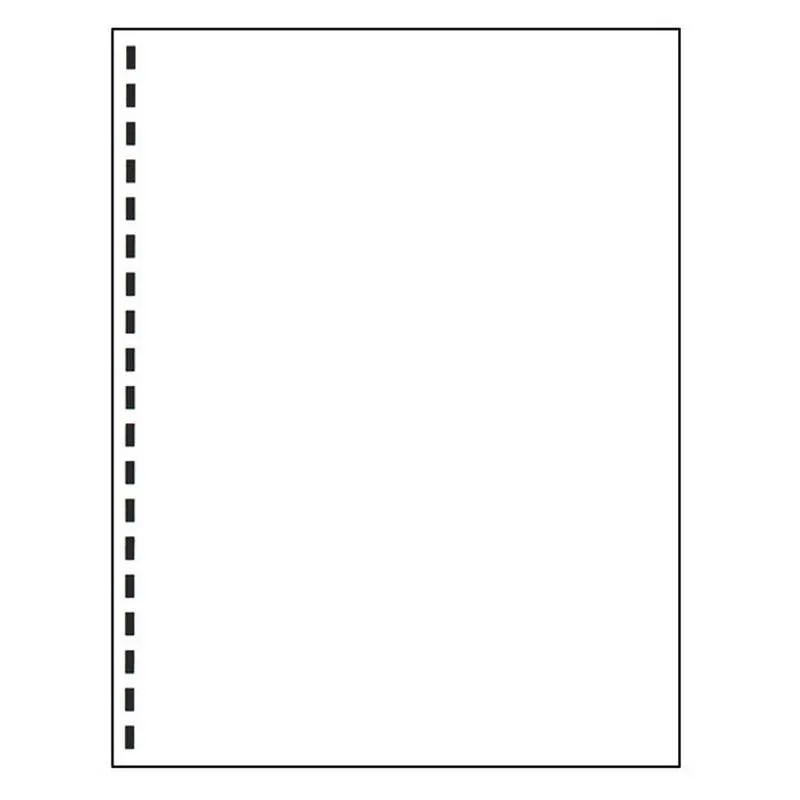 KDM KDM 8-1/2" x 11" Laser Cut Paper 20# 19 Rectangular Holes Left Side Carton 2500 — product photo