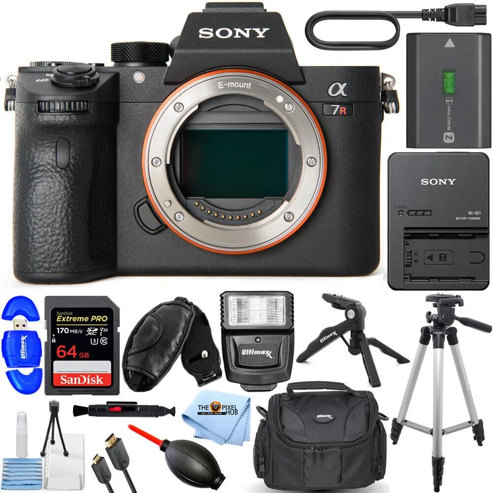 Sony Sony Alpha a7R IIIA 42MP Full-Frame Mirrorless Camera with 12PC Accessory Bundle — product photo