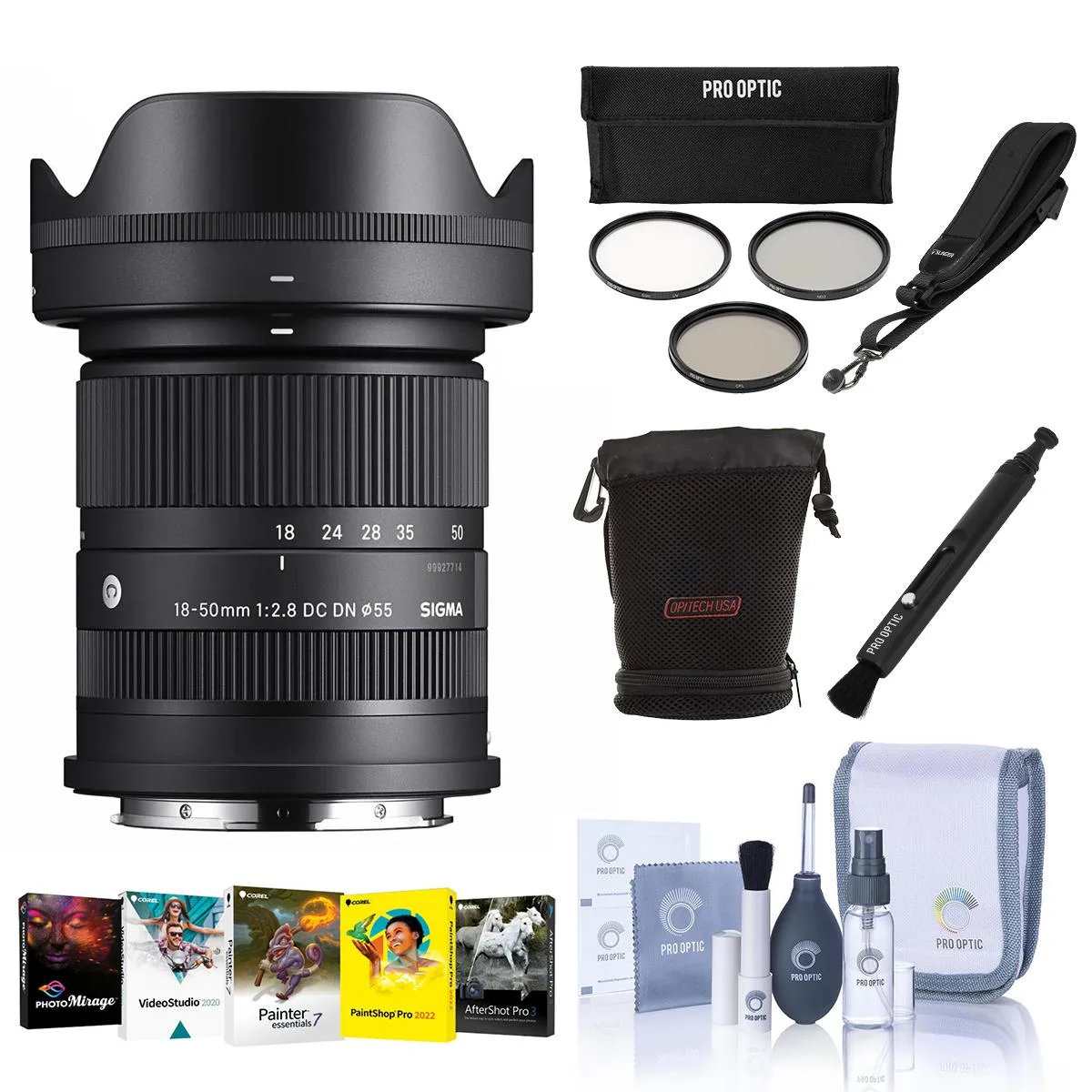 SIGMA SIGMA 18-50mm f/2.8 DC DN Contemporary L Mount camera lens — product photo