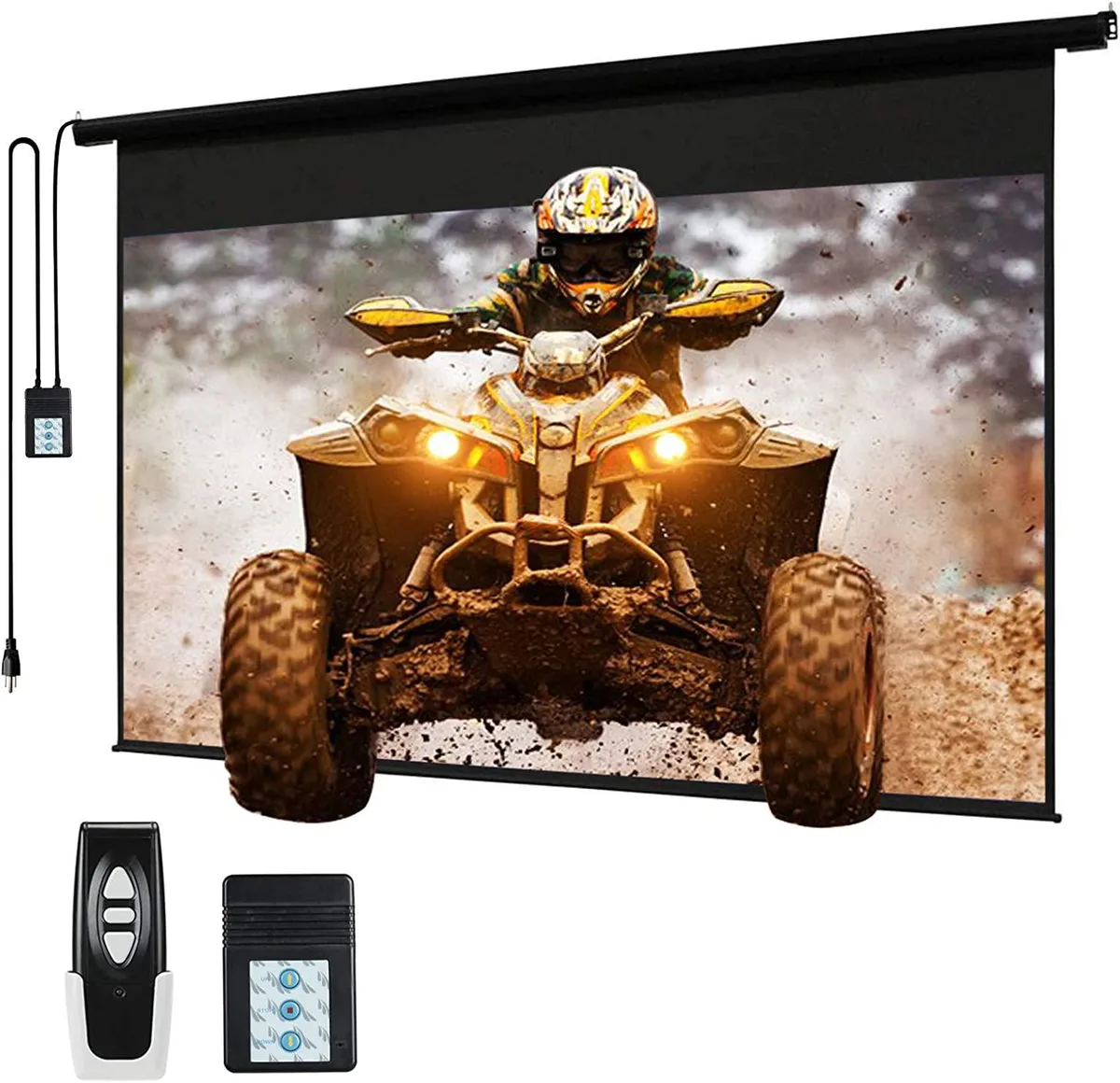 BFKK BFKK 120" Motorized Projector Screen 4:3 Black — product photo