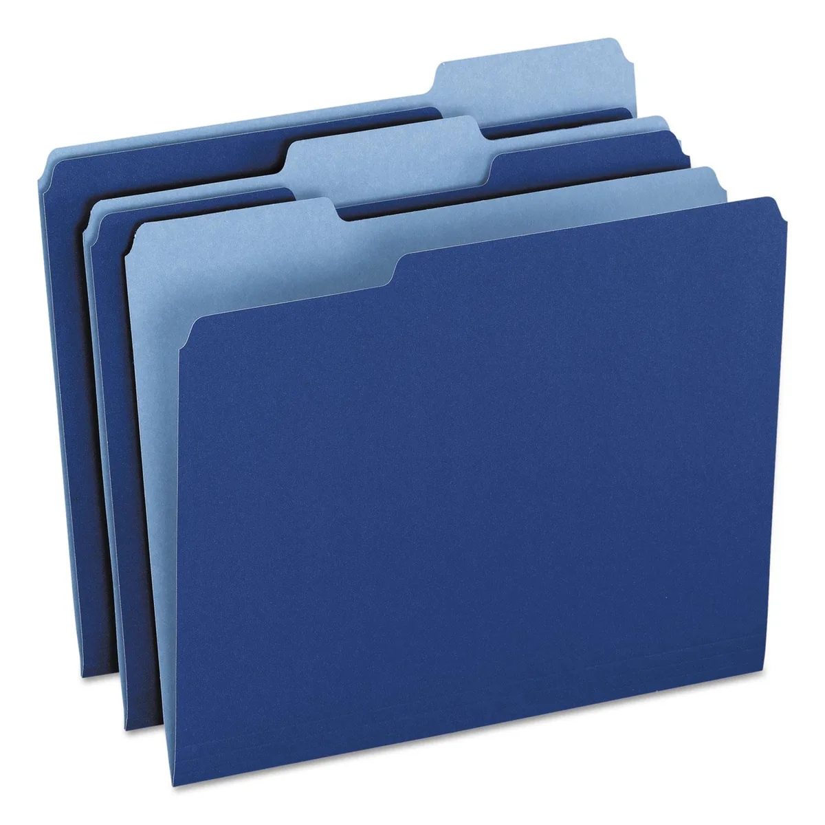 Pendaflex Essentials Pendaflex Essentials 1521/3NAV 1/3-cut letter file folders 100 box accessory — product photo
