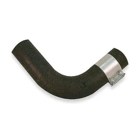 Galvanised steel vent elbow for gas heaters, 4-inch diameter, flange mount