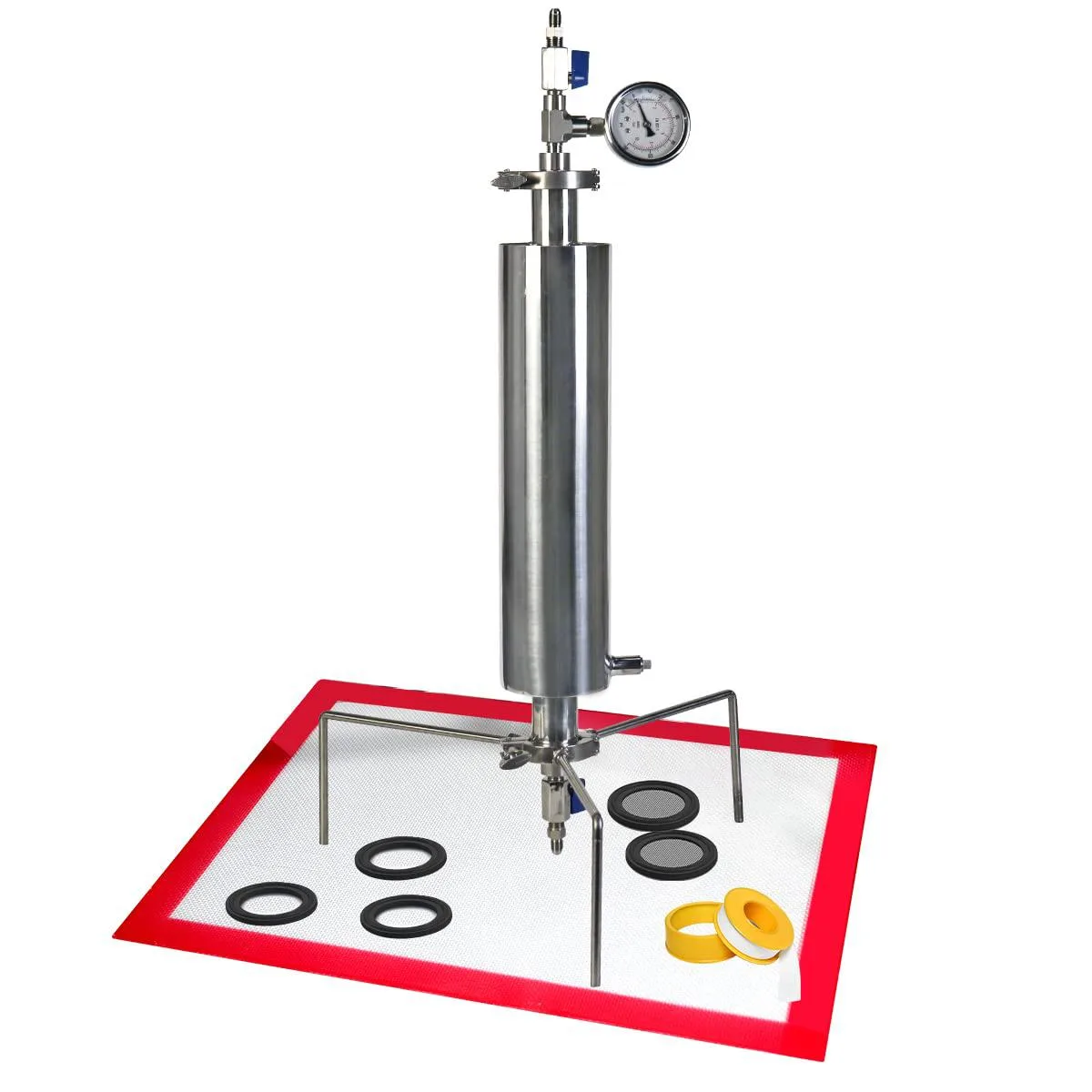 HNZXIB HNZXIB 1.5'' Closed Loop Extractor 90G 304 Stainless Steel with Tripod — product photo
