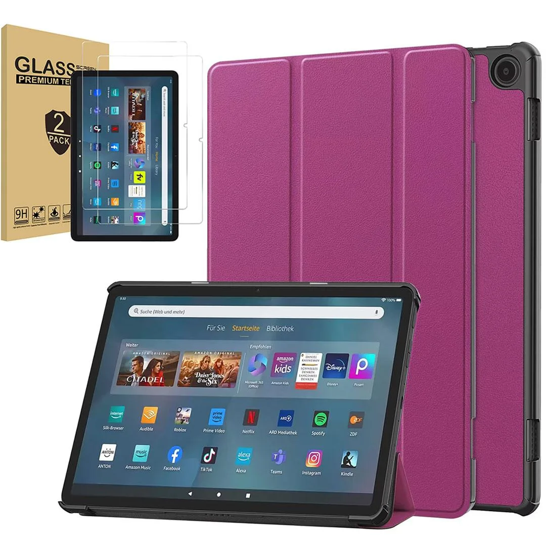 anicestore anicestore Fire Max 11 13th Gen 2023 Hard-Shell Case Purple with 2 Screen Protectors — product photo