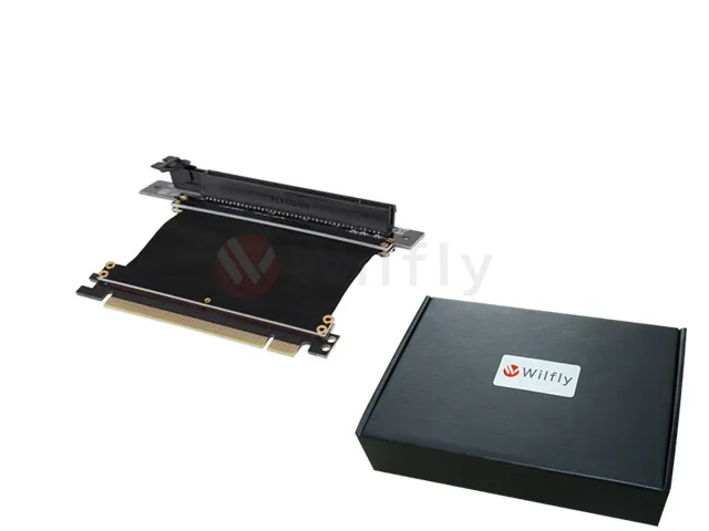 Wilfly Wilfly PCIe 3.0 x16 Extender Riser Cable 50mm Left Angled — product photo