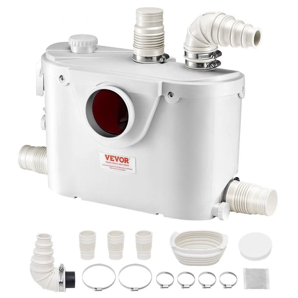 VEVOR VEVOR Macerator Pump 500W 29 GPM 26 ft Head 4 Inlets — product photo