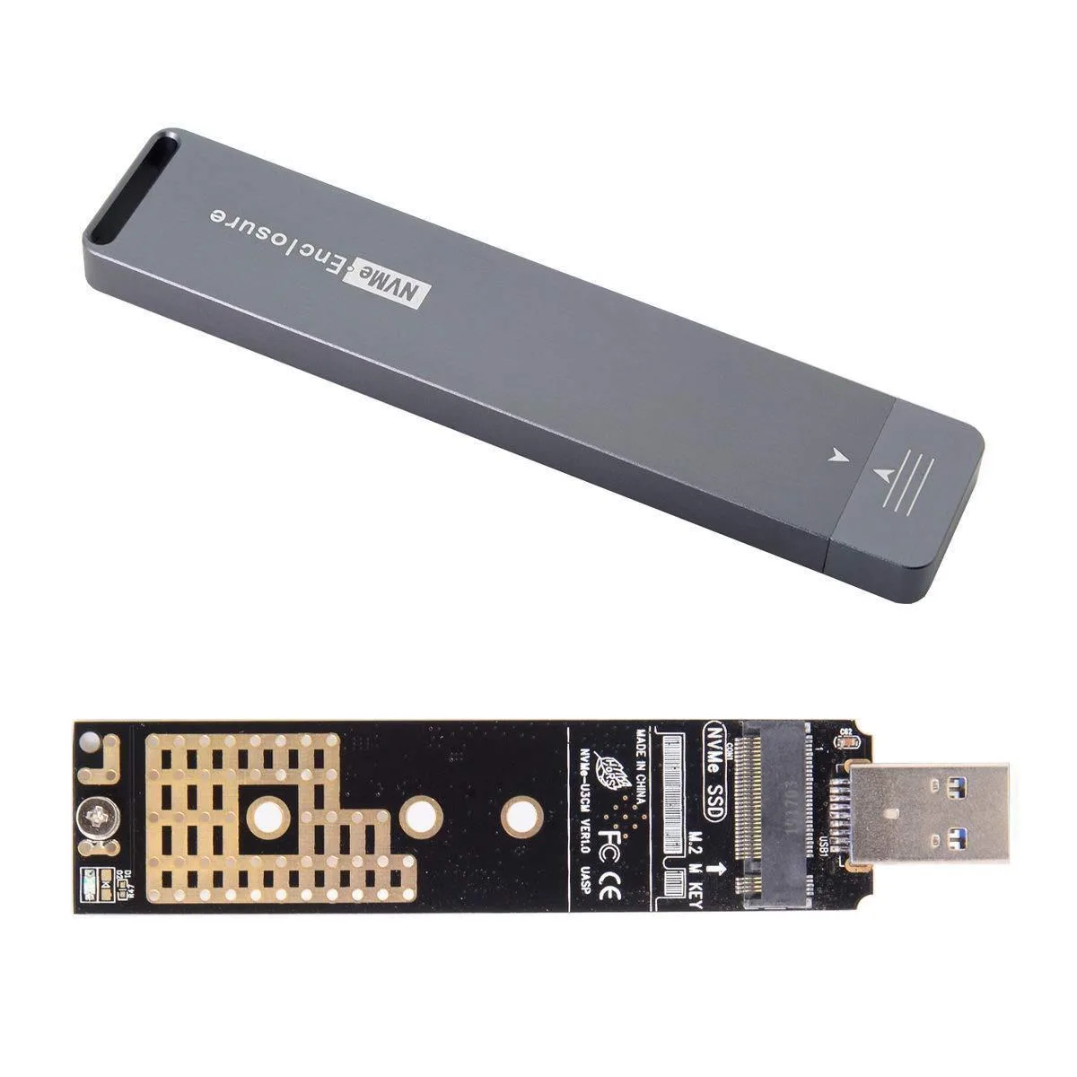 LORDWORLD LORDWORLD USB 3.0 NVME M-Key M.2 Adapter RTL9210 Case — product photo
