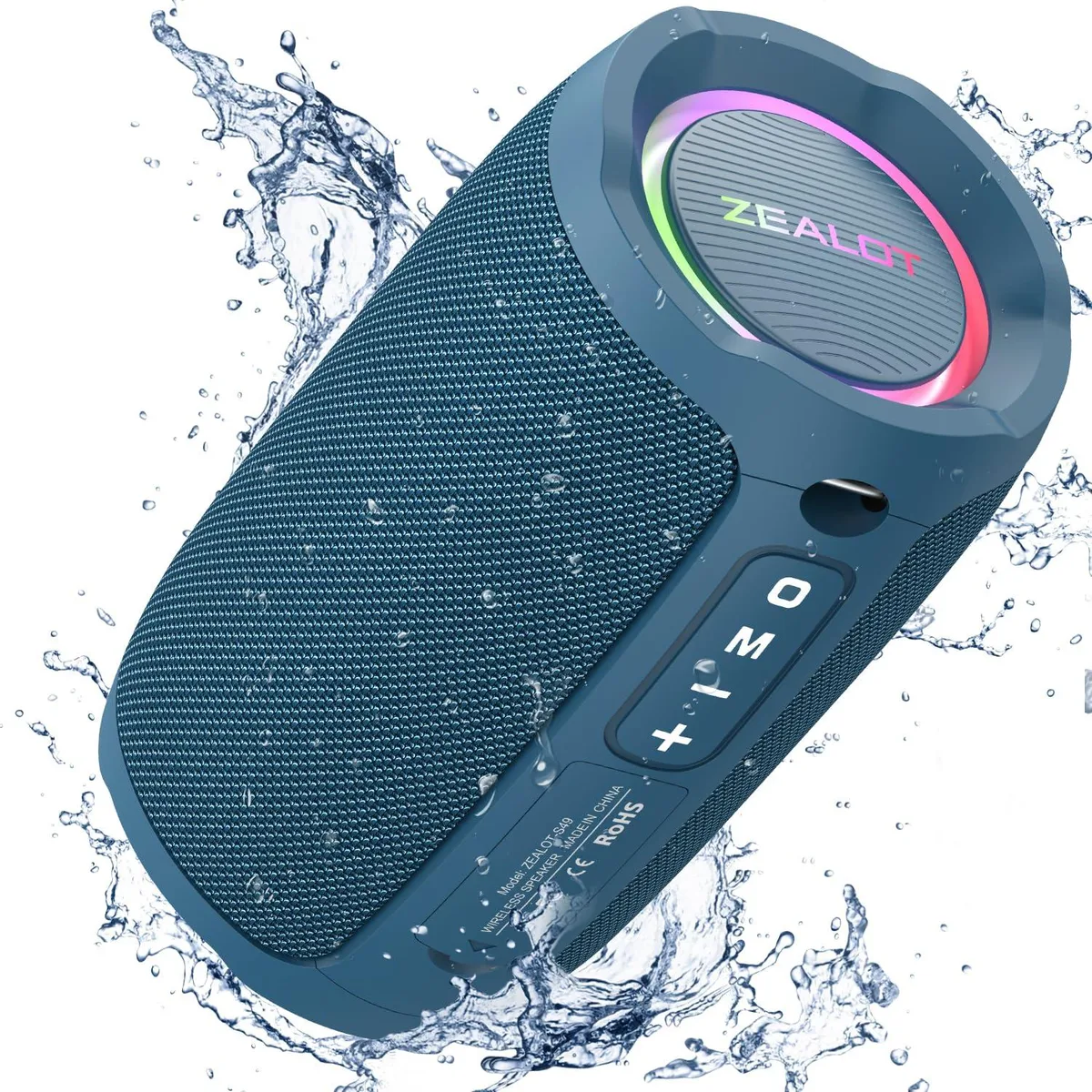 ZEALOT S49 Portable Speaker Blue 20W IP67 Bluetooth 5.2 — product photo