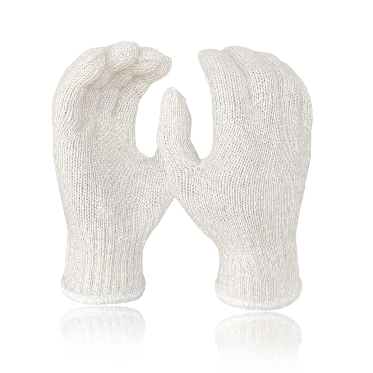  Vibe Cotton Glove Liners 12 Pairs Size 8 Gray — product photo