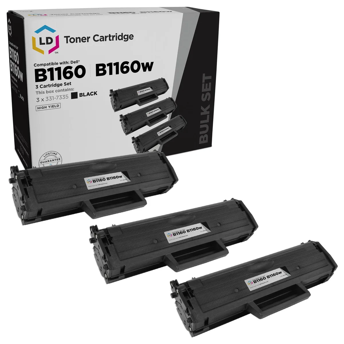 LD Products LD Products Compatible Toner Cartridge 331-7335 HF442 Black 4-Pack 1500 pages — product photo