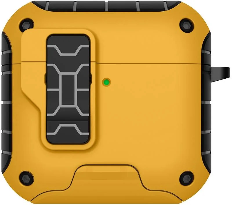 Nakedcellphone Nakedcellphone MagnaFlip Rugged Case for AirPods 4 Yellow Kit — product photo