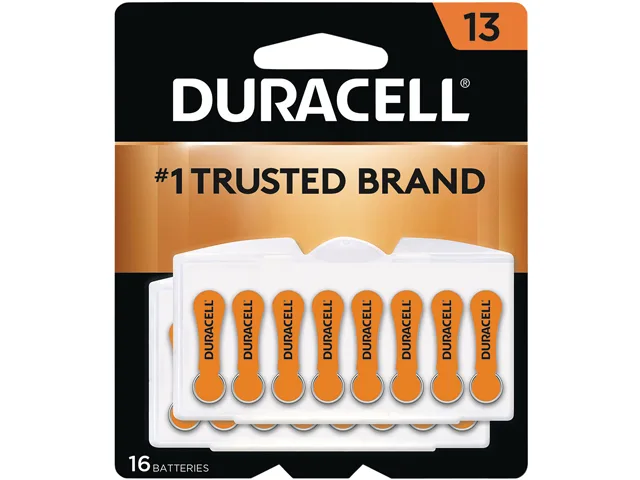 DURACELL DURACELL DURDA13B16ZM09 Size 13 Zinc Air Battery 16-Pack — product photo