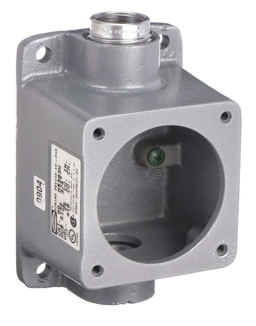 Hubbell Incorporated Hubbell Incorporated MB303W Pin &amp; Sleeve Receptacle 30 A 3 Phase video accessory — product photo
