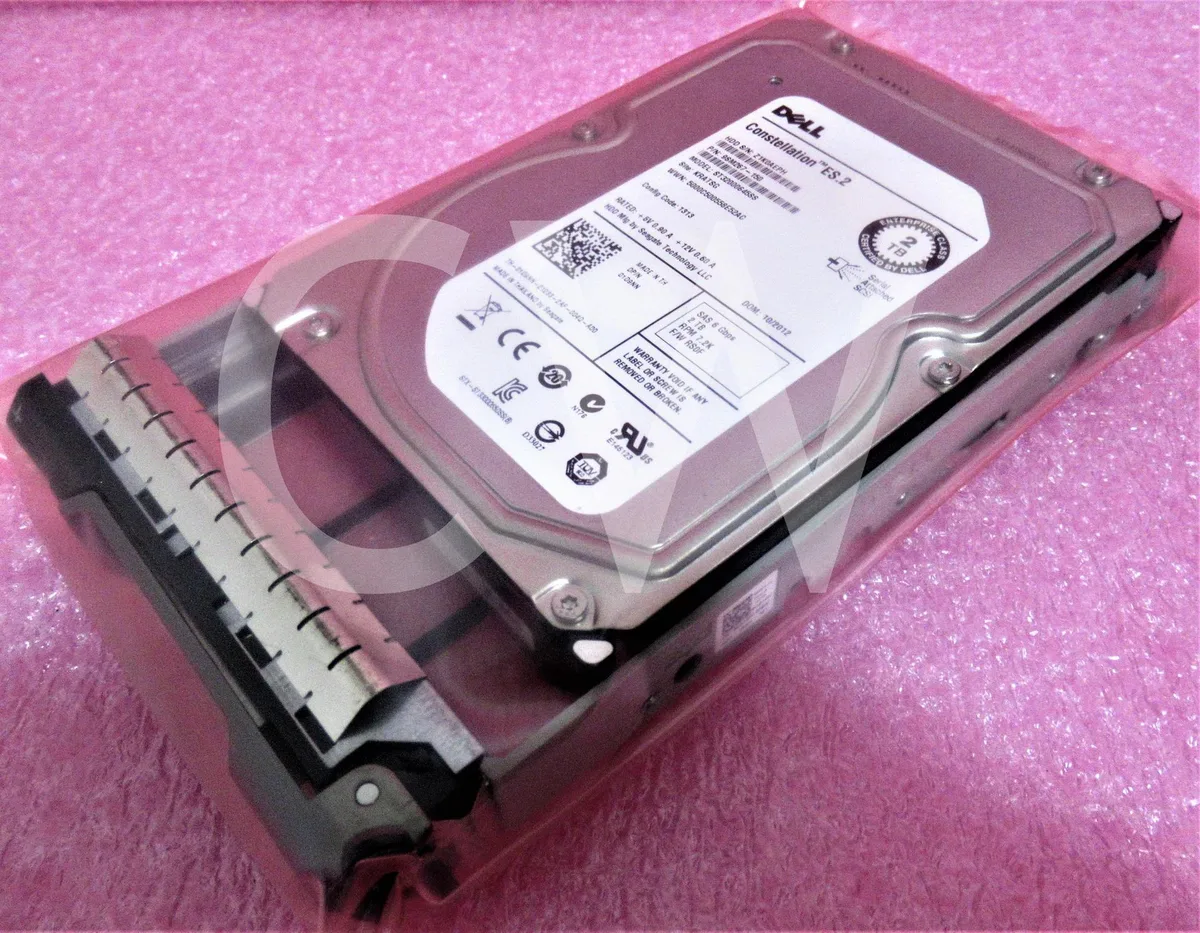 DELL DELL ST32000645SS 2TB 7200RPM 64MB SAS internal hard drive with tray — product photo