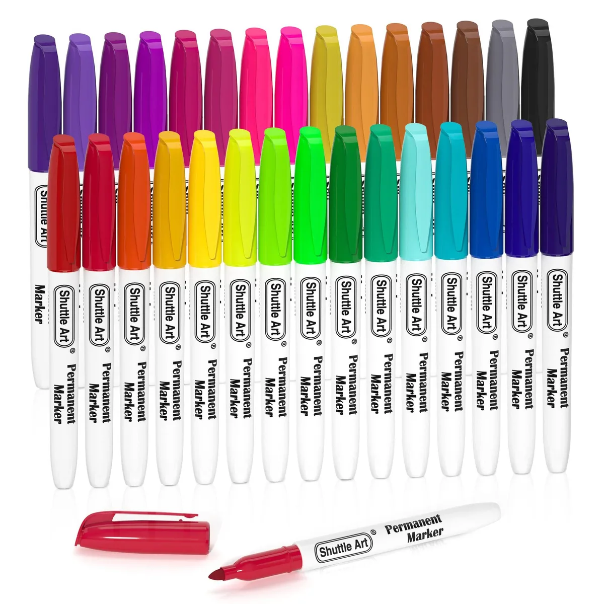  Shuttle Art SA-PMK30 30-color permanent marker set fine 0.5mm — product photo