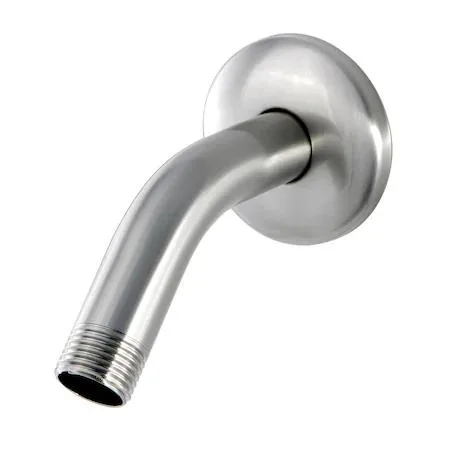 Brushed nickel shower arm and flange wall mounted
