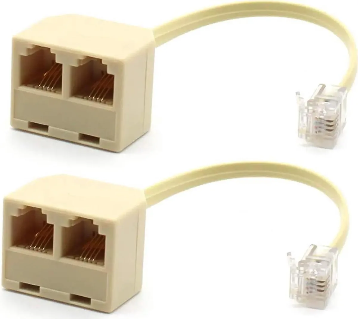 Vszerda Vszerda RJ11 6P4C Male to Dual Female Splitter 2-Pack — product photo