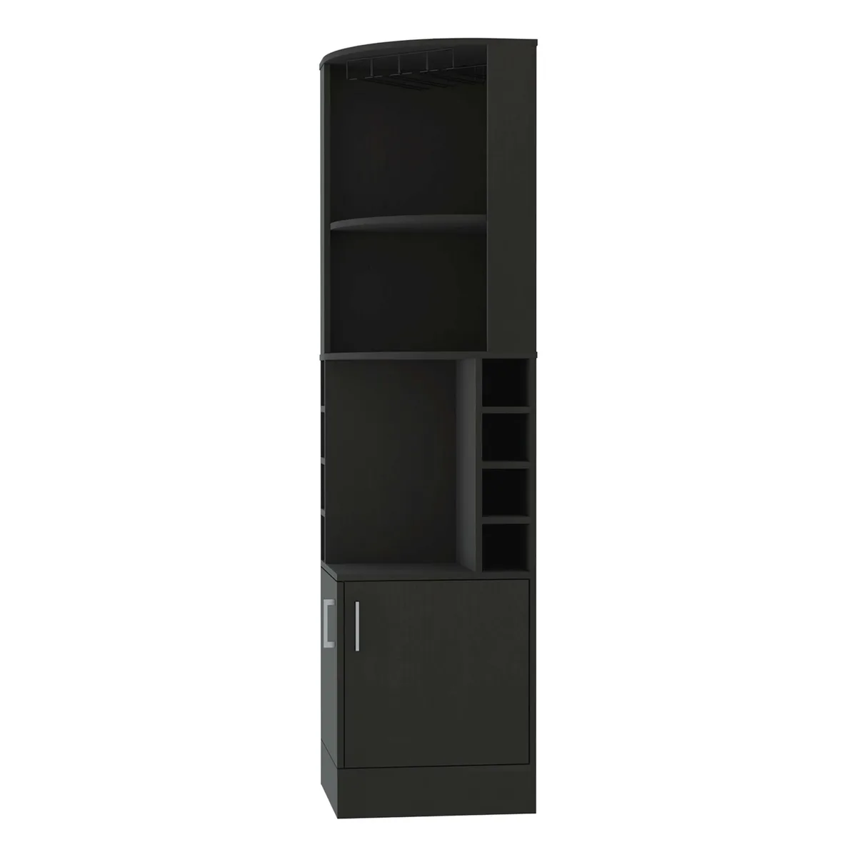 FM FURNITURE FM FURNITURE FM7886BLW Corner Bar Cabinet Brown — product photo