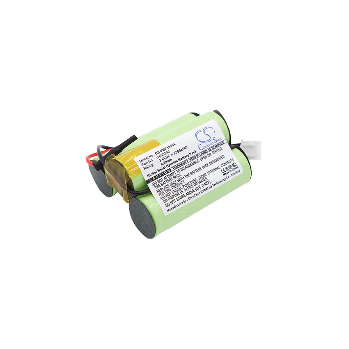 Centenex Electronics Centenex Electronics DS-CS-FBP152SL GPS Battery Ni-MH 2.5 Ah 3.6 V 2500 mAh Green — product photo