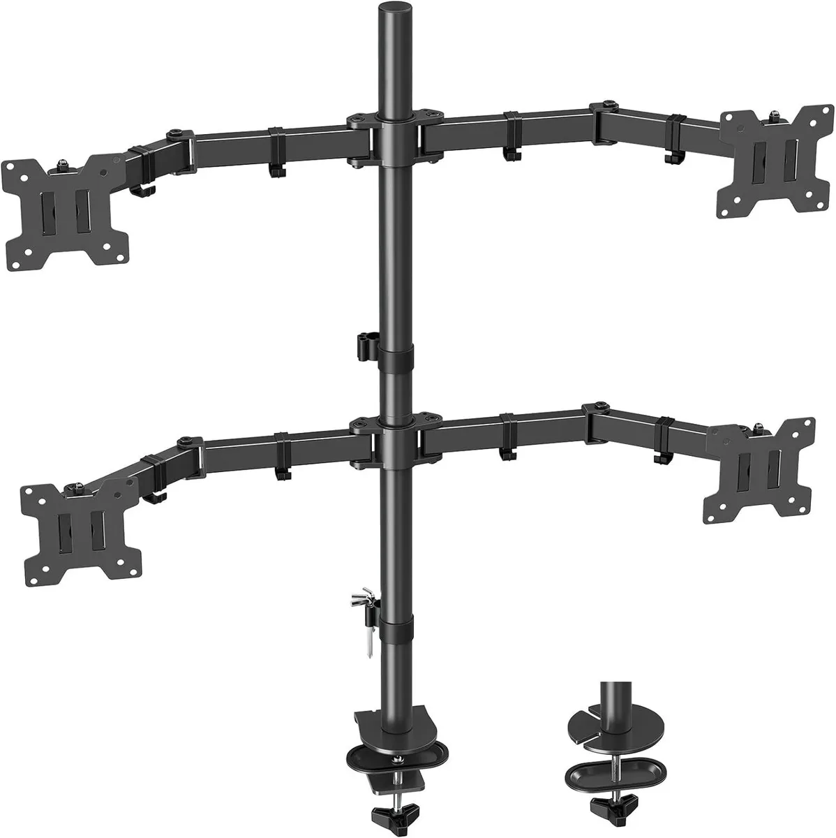 PISKEKAT PISKEKAT MOUNT PRO Quad Monitor Stand 13-27in 17.6lbs VESA 75x75 100x100 — product photo