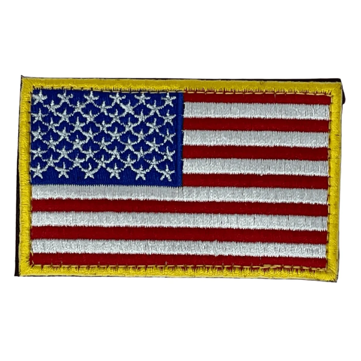 JupiterGear JupiterGear Tactical USA Flag Patch Detachable Backing Gold Red White Blue — product photo