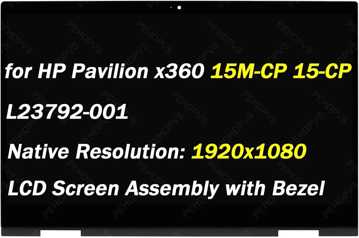 NUOLAISUN NUOLAISUN 15.6" FHD Touch LCD Screen Assembly with Bezel for HP Envy X360 15-CP series — product photo