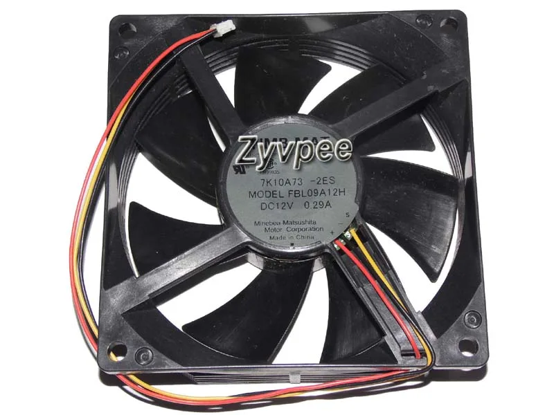 Zyvpee Zyvpee FBL09A12H 90x25mm 12V 0.29A 3-pin case fan — product photo