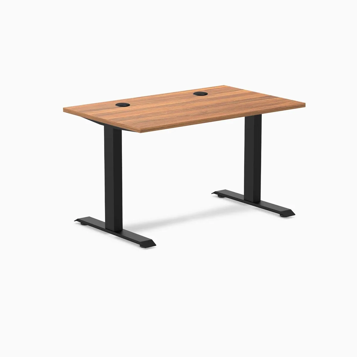 Desky Desky Zero Laminate Office Desk Prime Oak 47.2 x 29.5 in Matte Black — product photo
