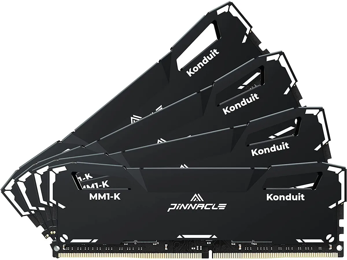 Timetec Timetec Pinnacle Konduit 32GB (4x8GB) DDR4 3200MHz CL16 Black desktop RAM — product photo