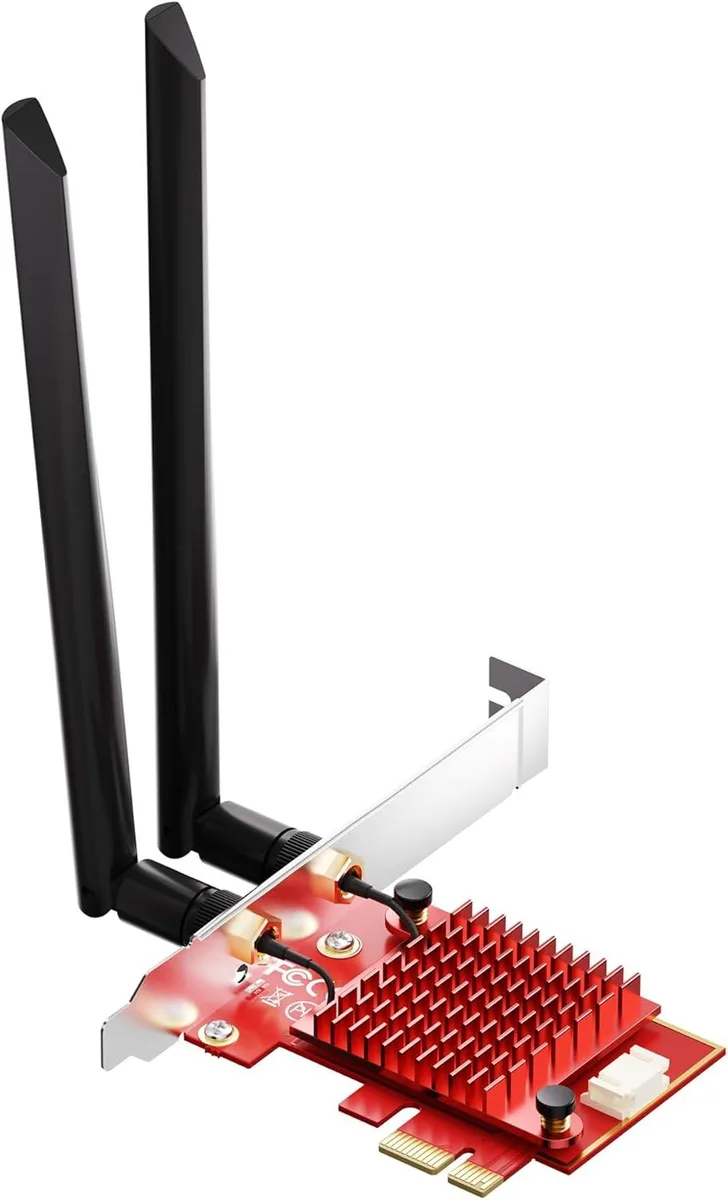 IHDAPP IHDAPP AX210 WiFi 6E PCIe Adapter Red — product photo
