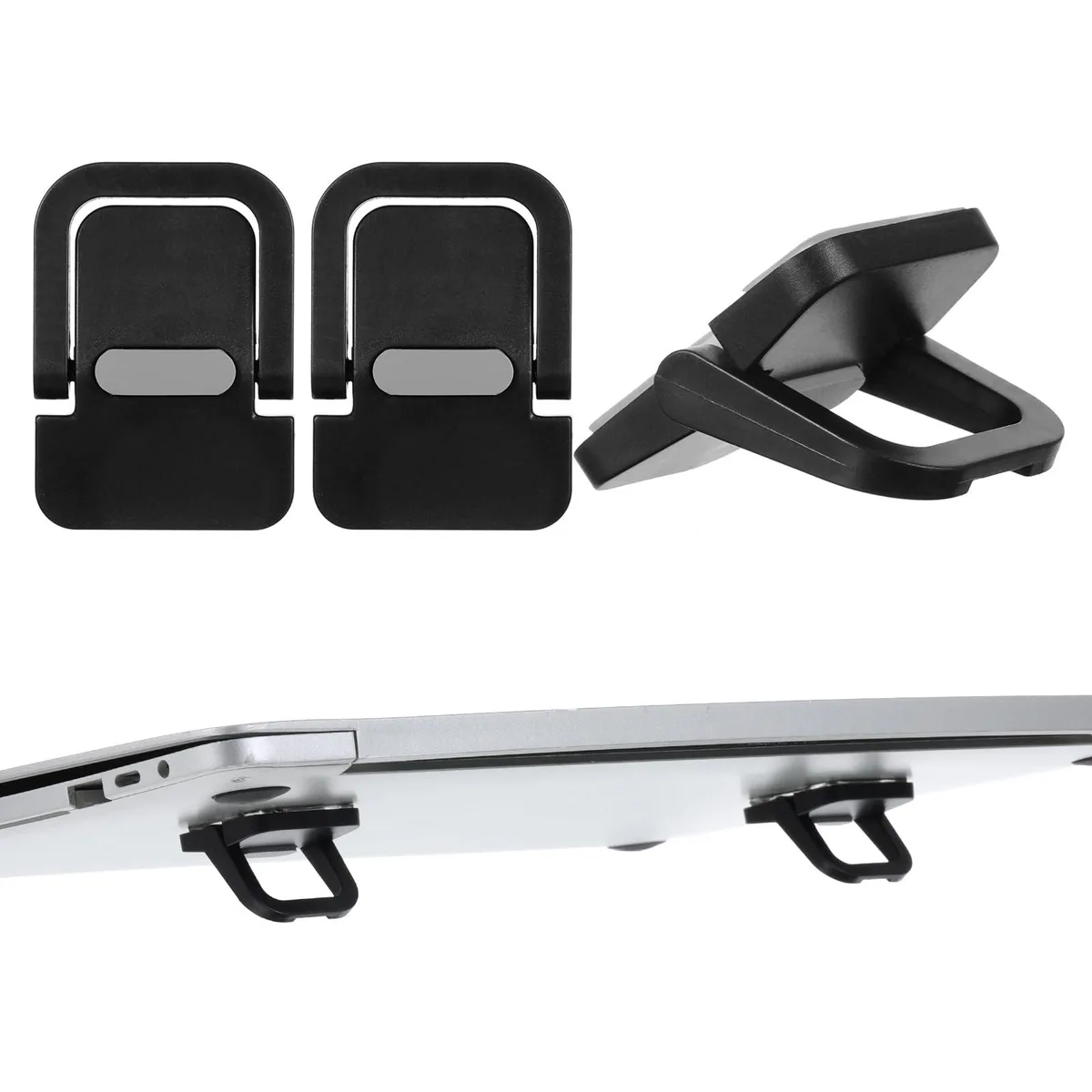 Keychron 665749 Keyboard Riser 2pcs Black ABS 0.6×6.7×9.5 cm — product photo