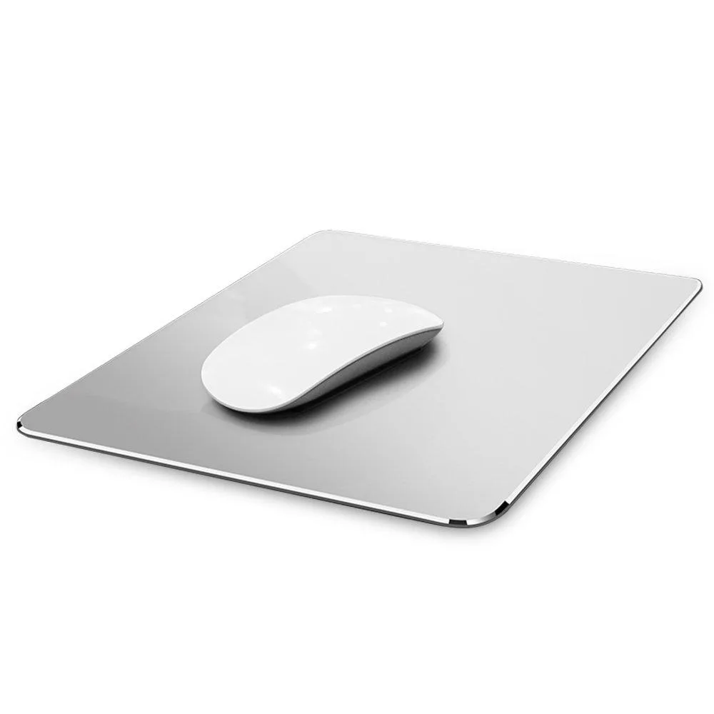  Vaydeer Xunli-0007 Aluminum Mouse Pad Silver 9.05x7.08 in — product photo