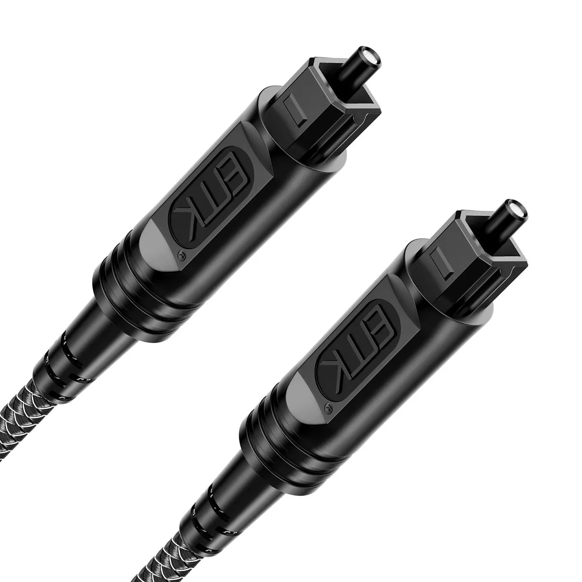  EMK Slim Black Toslink Digital Optical Audio Cable 3 Feet 1M — product photo
