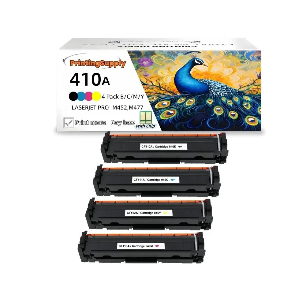 Ninestar Technology Ninestar Technology 410A 4 Pack Toner Cartridge Black Cyan Magenta Yellow — product photo