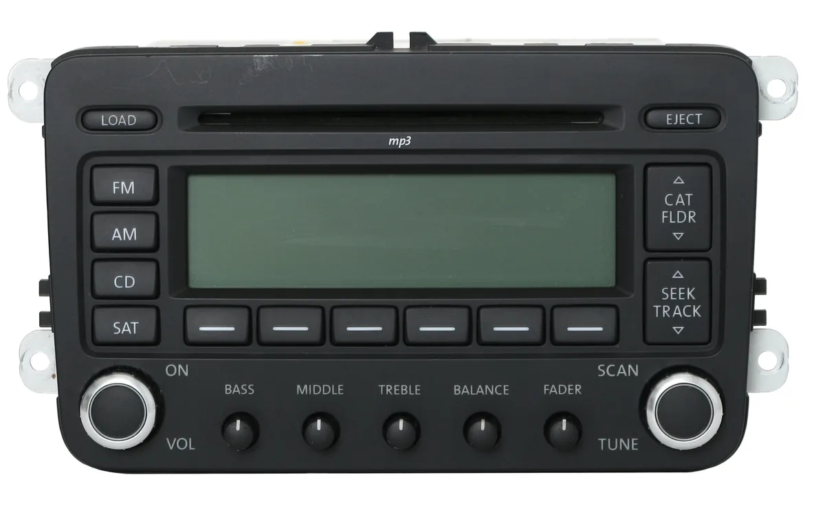 1 Factory Radio 1 Factory Radio 3C8 035 180 A receiver AM FM MP3 6 Disc CD 2009-2017 Volkswagen — product photo