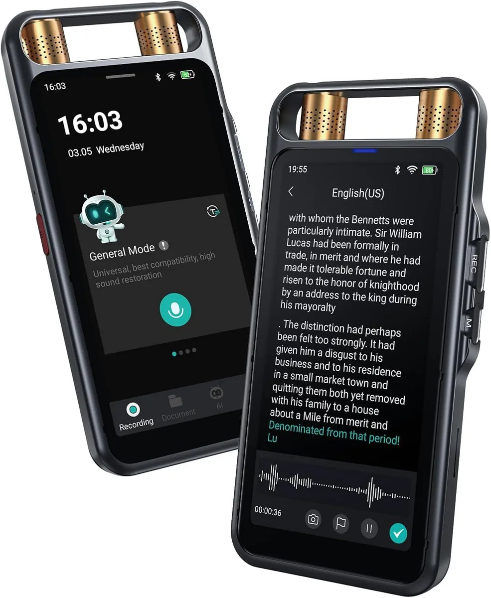 BFKK BFKK AI Voice Recorder 64GB 134 Languages 15m Range — product photo
