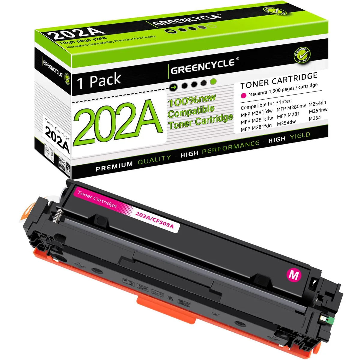 GREENCYCLE GREENCYCLE 202A Magenta Toner Cartridge CF503A 1300 pages — product photo
