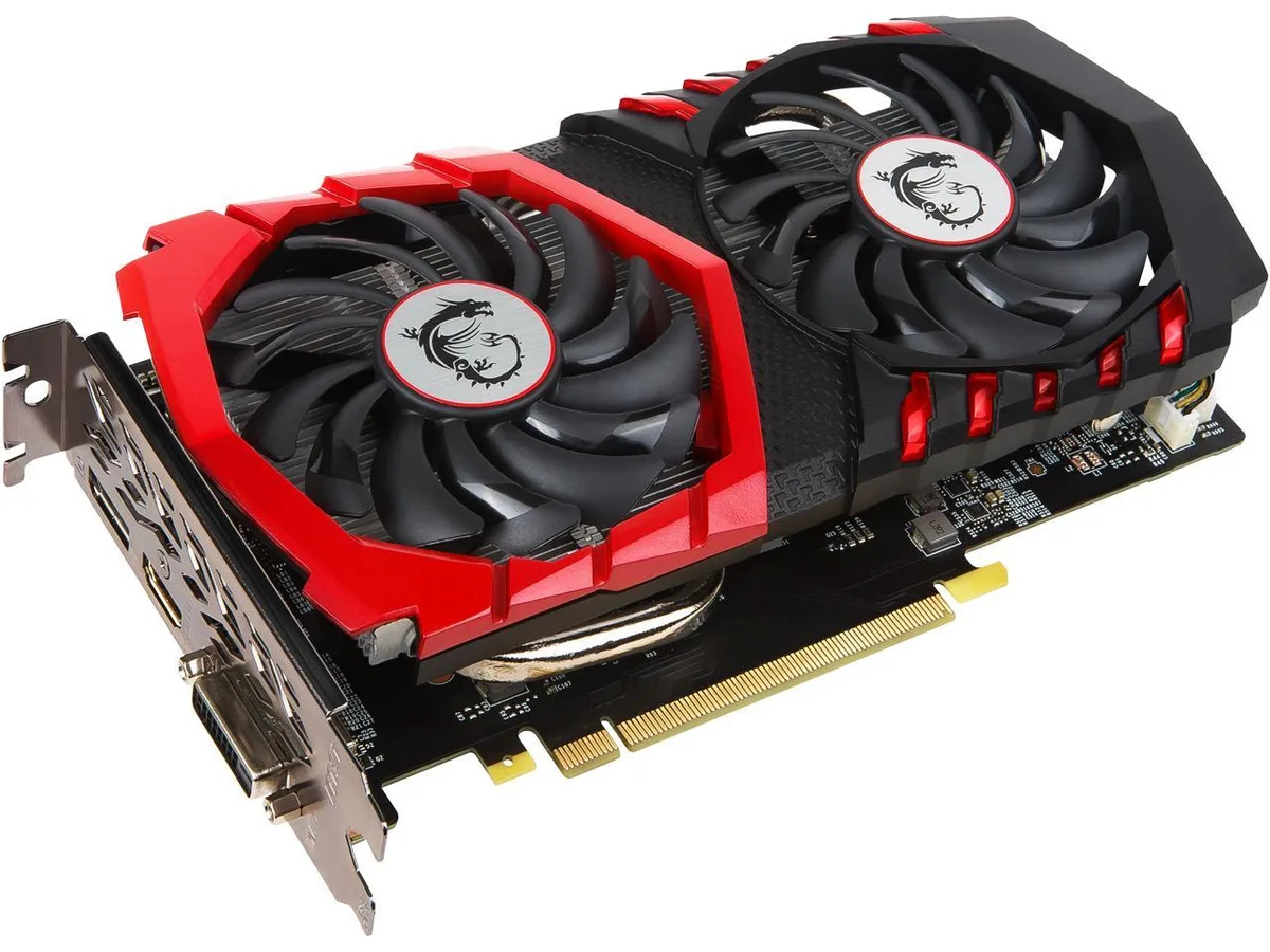 MSI MSI GeForce GTX 1050 Ti GAMING X 4G graphics card — product photo