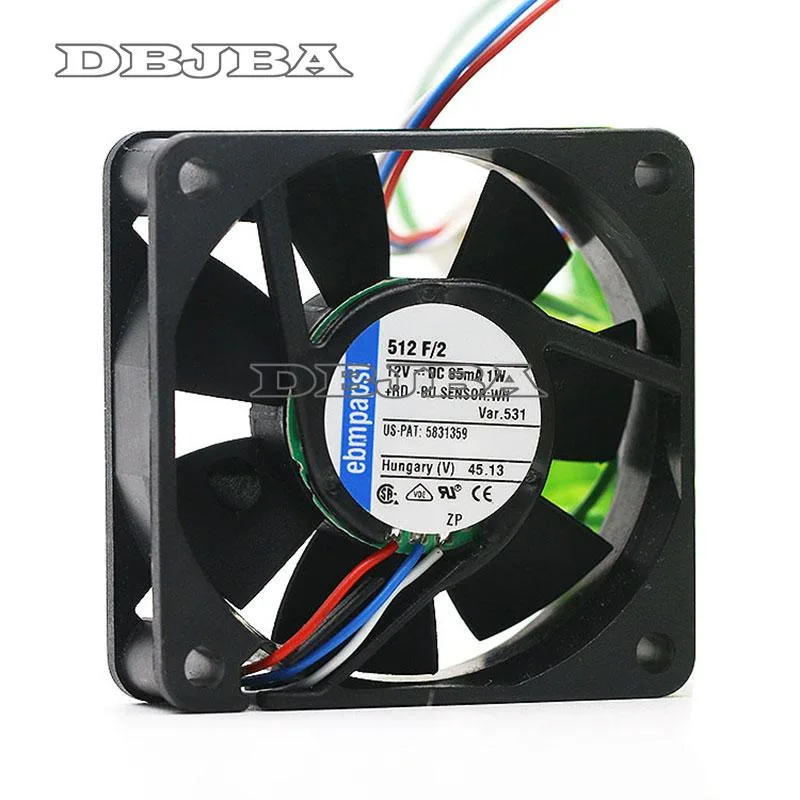 DBTLAP DBTLAP EBMPAPST 5015 5CM 12V 85mA 1.0W 512 F/2 3 Pin laptop cooling pad — product photo