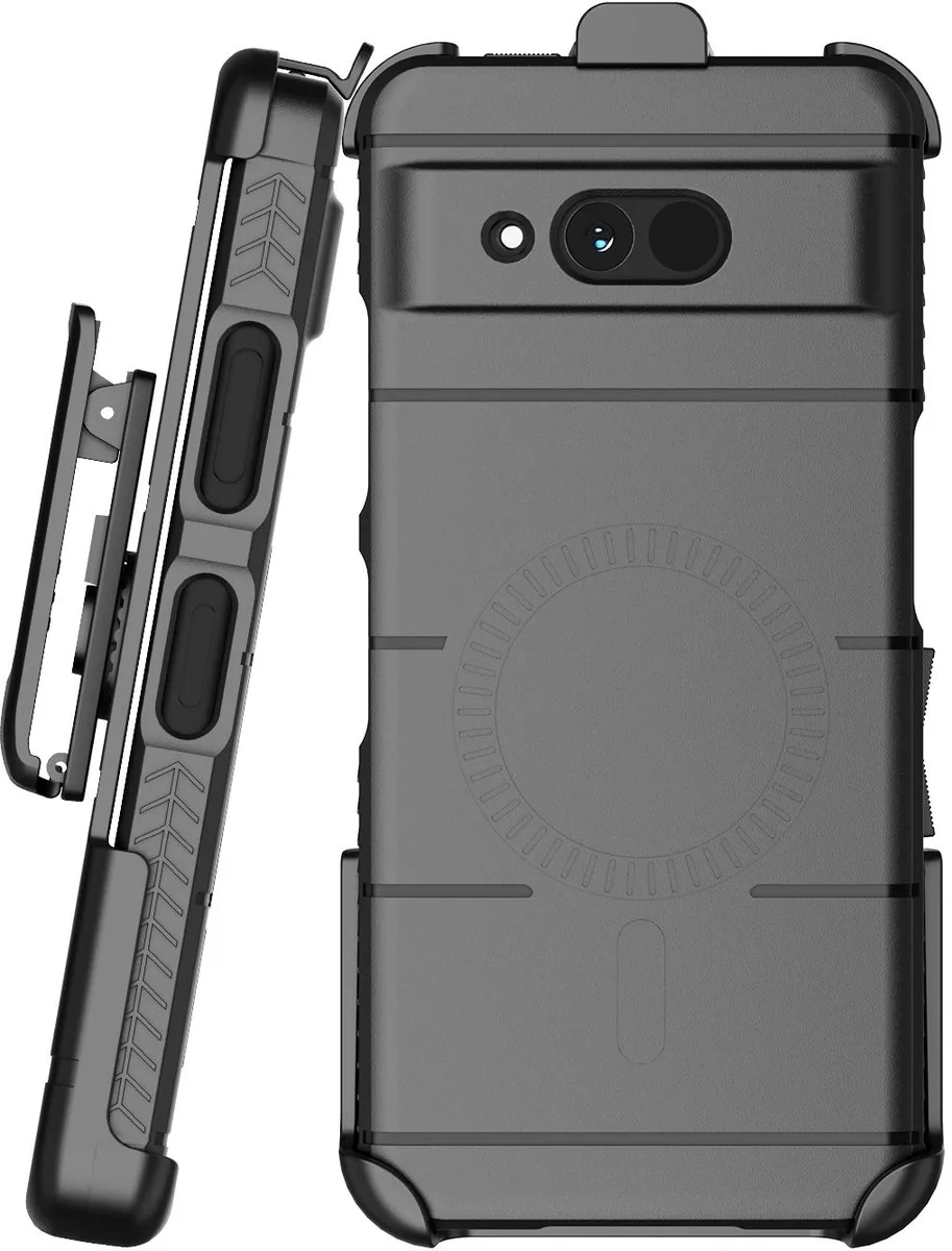 Nakedcellphone Nakedcellphone Case and Holster Combo for Sonim XP Pro Thermal 5G X802 Black MagSafe 13-position clip — product photo