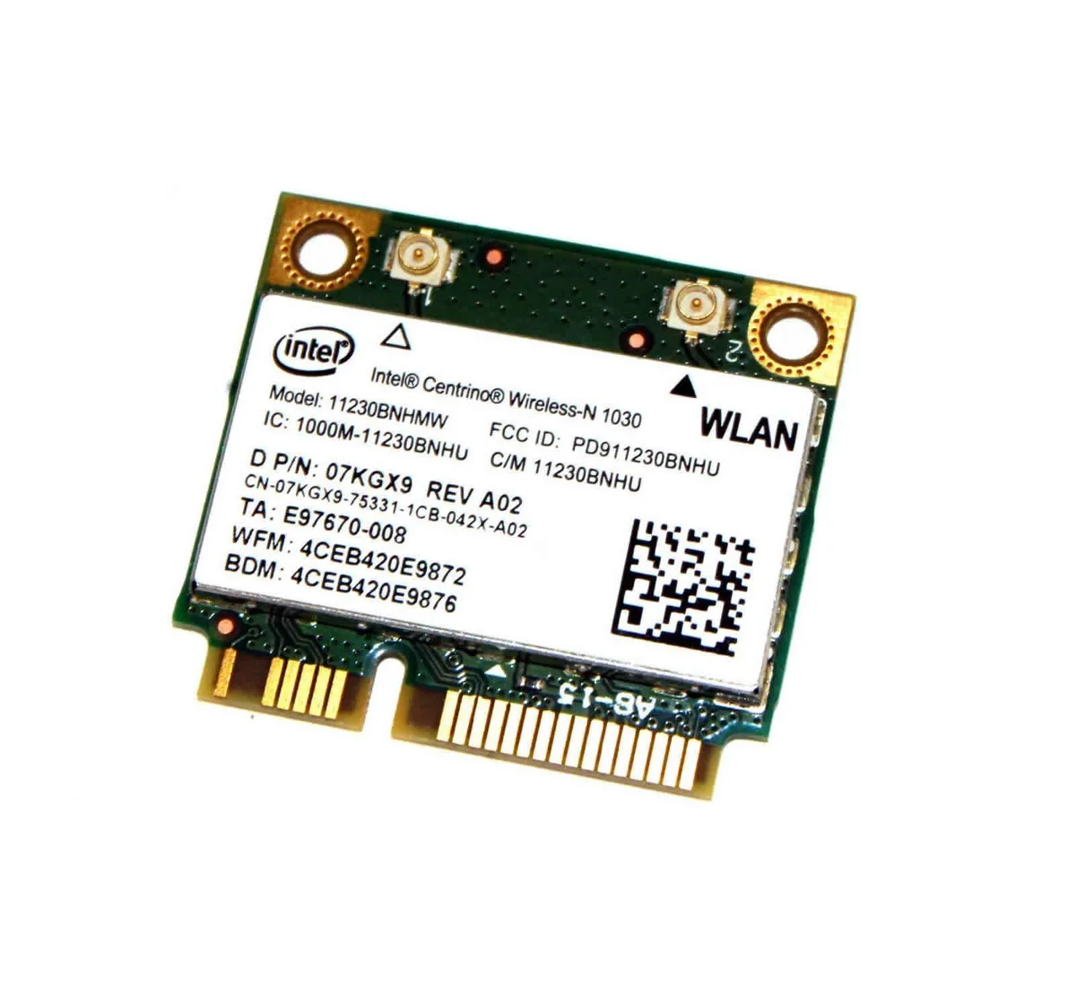 Intel Intel 1030 11230BNHMW 802.11 a/b/g/n network card 2.4GHz 300Mbps — product photo