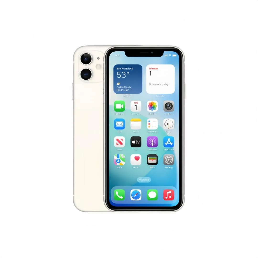 Apple Apple iPhone 11 128GB White Unlocked 6.1" 1792 x 828 12.0 MP — product photo