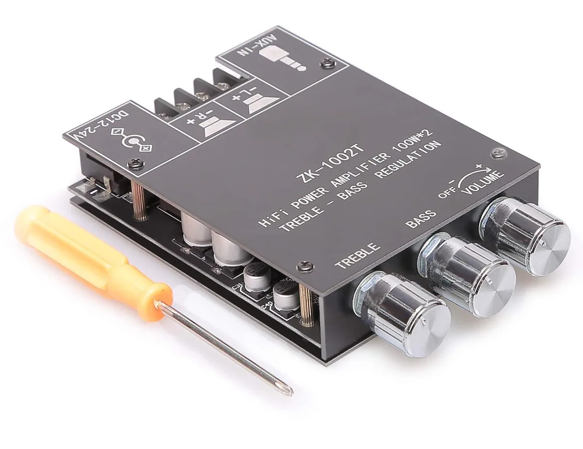 lelisten lelisten ZK-1002T 100W+100W stereo amp board pro sound — product photo
