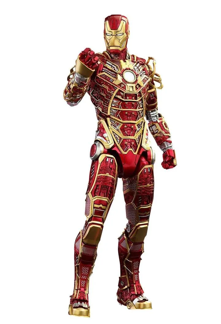 Hot Toys Hot Toys MMS412 Iron Man 3 Bones Mark 41 Retro Armor action figure — product photo