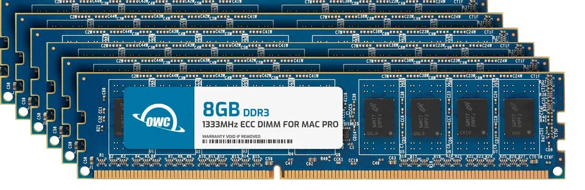 OWC OWC 48GB (6x8GB) DDR3 ECC CL9 PC3-10600 1333MHz memory upgrade — product photo